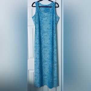 J. McLaughlin Blue Printed Maxi Dress